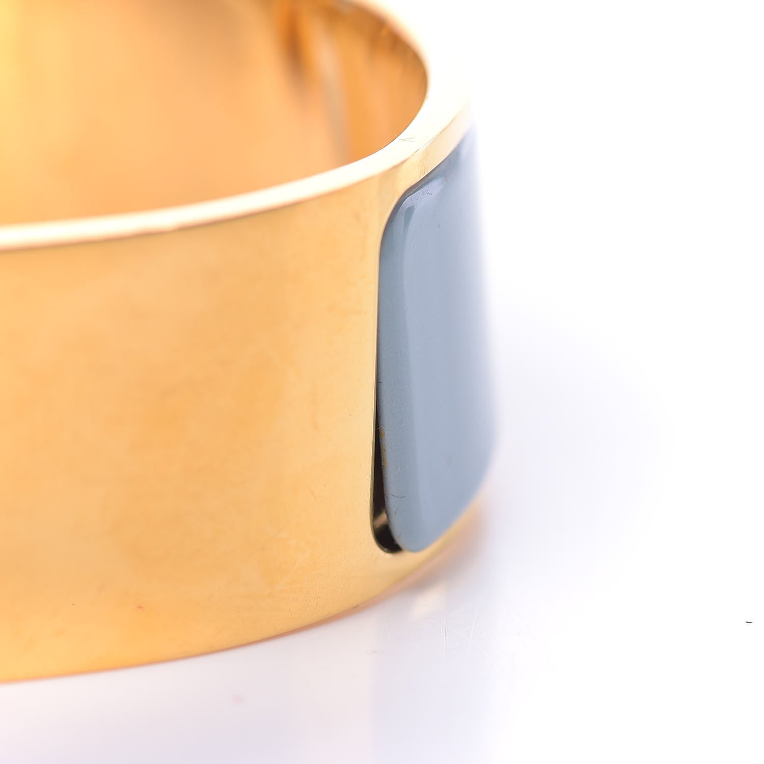 Hermes Enamel Clic Clac H Wide Bracelet PM Aigue Marine 4 of 9