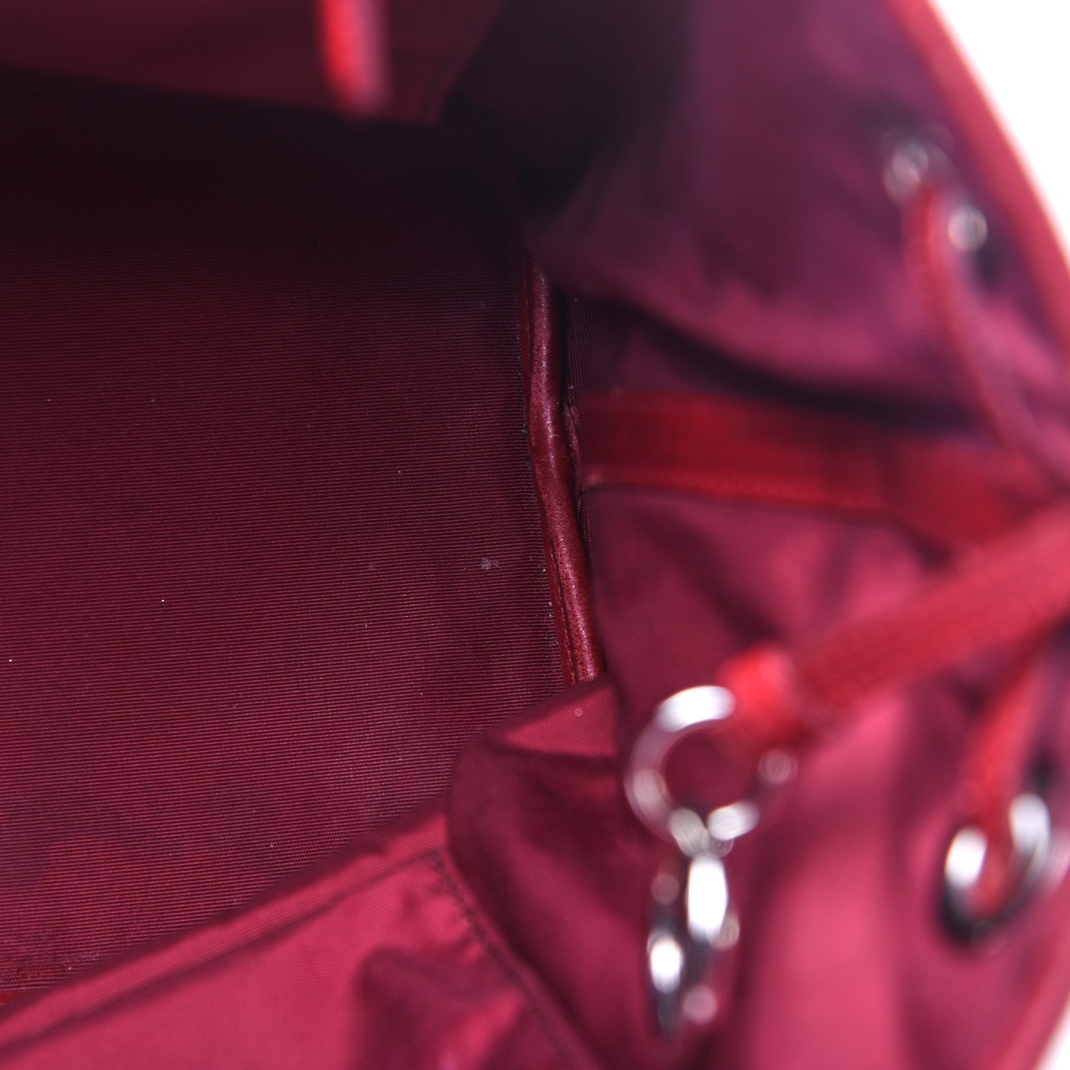 Christian Dior Coated Canvas Cannage Medium Panarea Tote Red 12 of 14