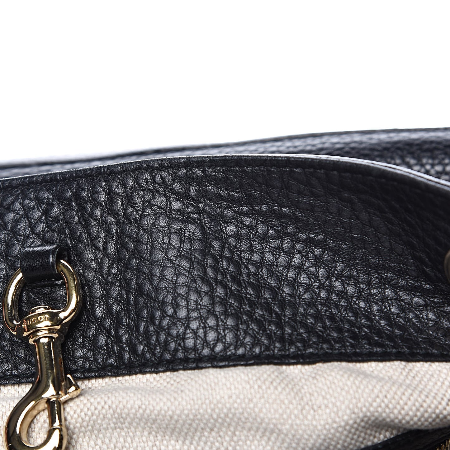 Pebbled Calfskin Medium Soho Chain Shoulder Bag Black