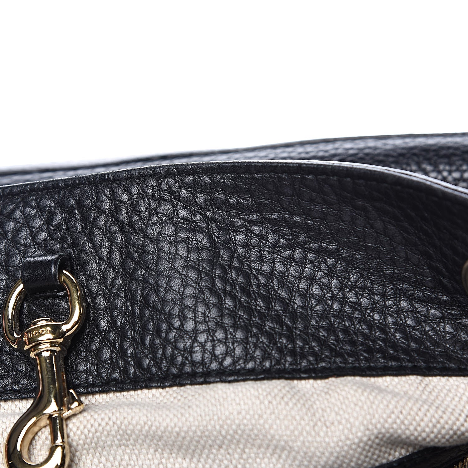 Gucci Pebbled Calfskin Medium Soho Chain Shoulder Bag Black 13 of 14
