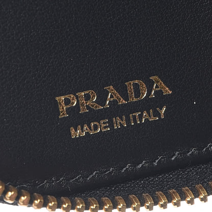 Prada Vitello Move Zip Around 6 Key Holder Black 6 of 7