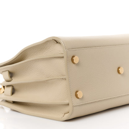 Saint Laurent Grained Calfskin Baby Sac De Jour Souple Sea Salt 11 of 12