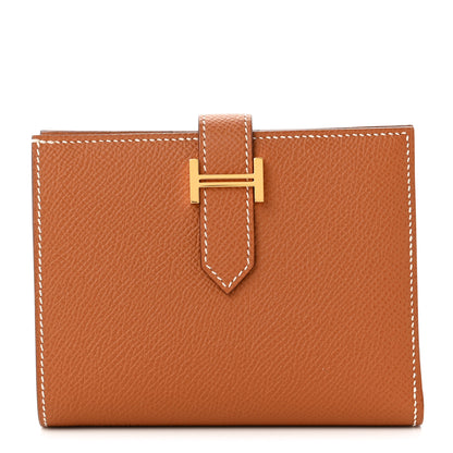 Hermes Epsom Bearn Compact Wallet Gold 1 of 6