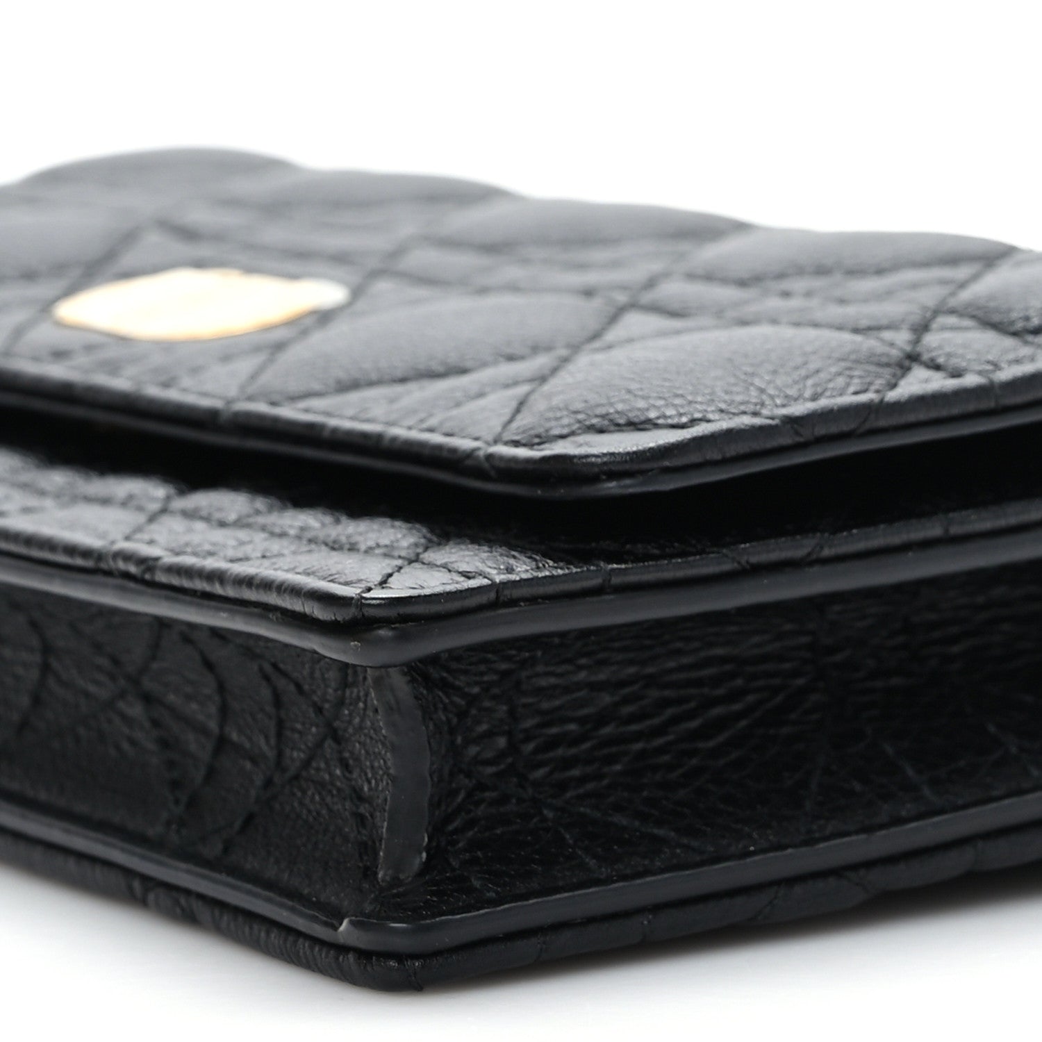 Christian Dior Supple Calfskin Caro Pouch with Chain Black 8 of 8