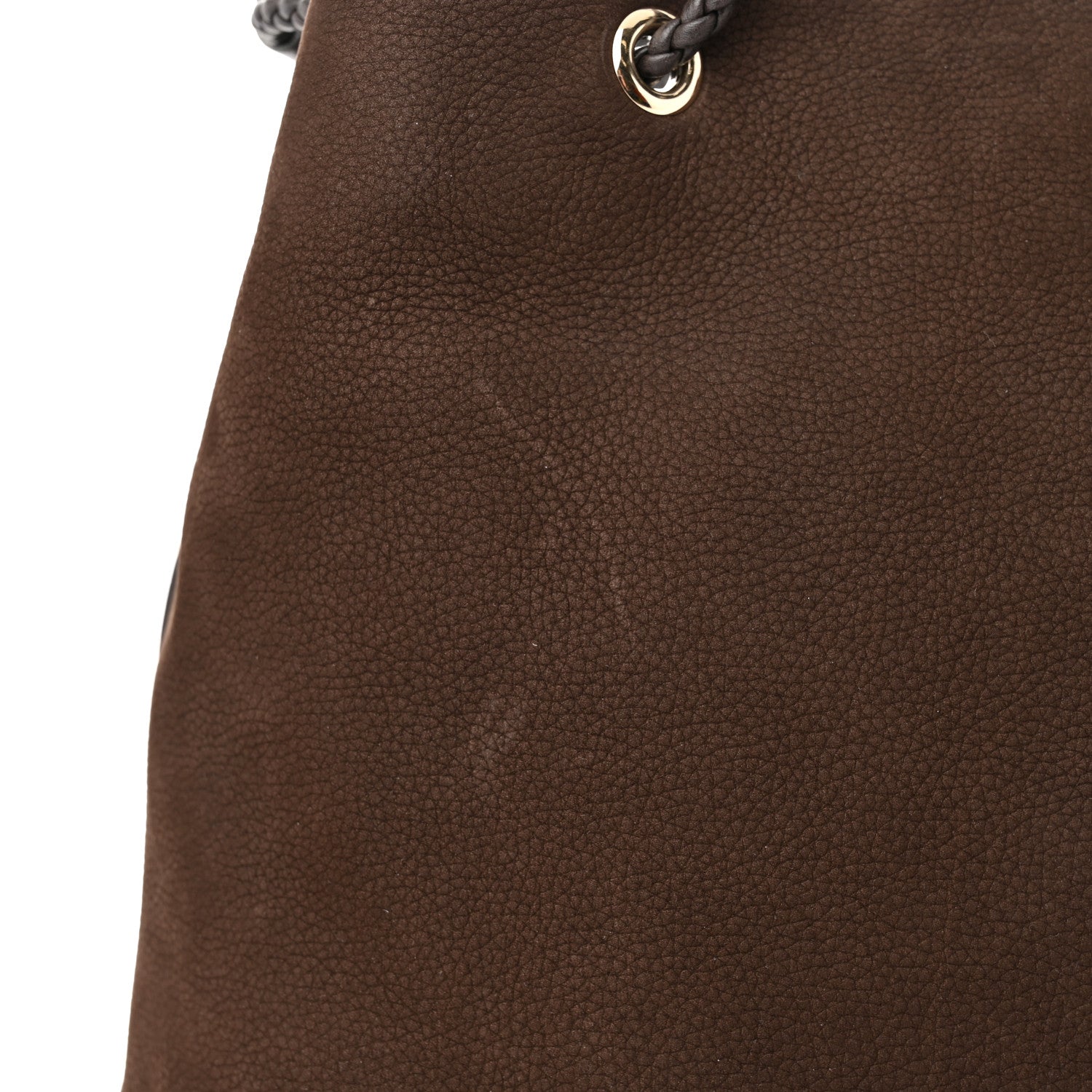 Gucci Nubuck Braided Handle Large Gifford Tote Brown 11 of 11