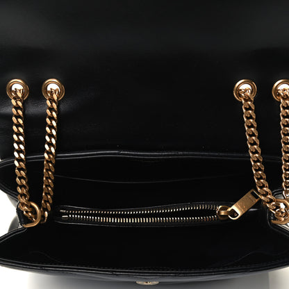Saint Laurent Calfskin Y Quilted Monogram Small Loulou Chain Satchel Black 4 of 4
