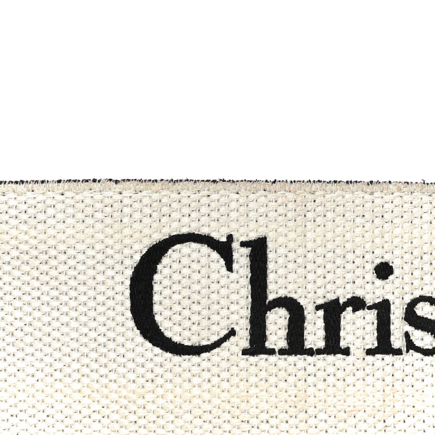 Christian Dior Canvas Embroidered Shoulder Strap Black 11 of 12