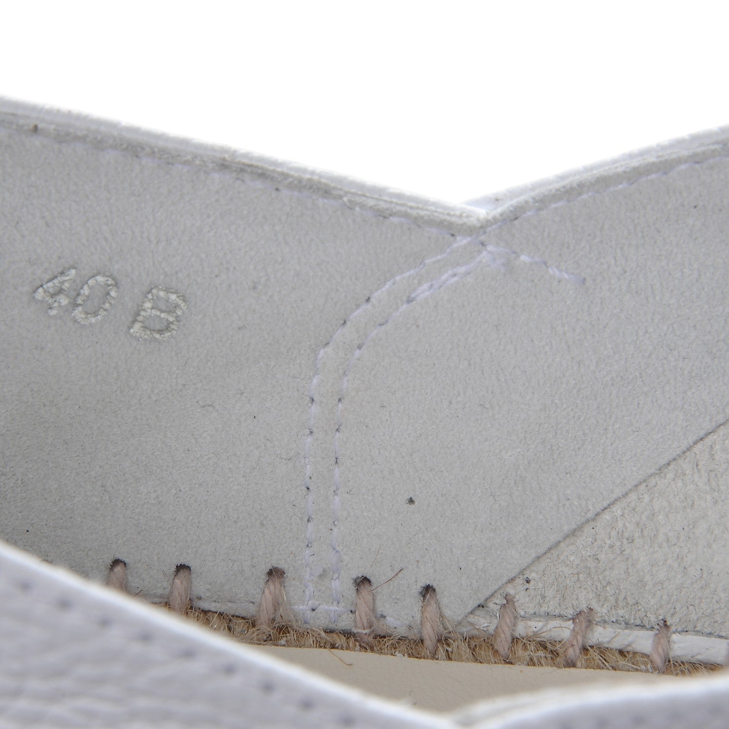 Chanel Grained Calfskin CC Espadrilles 40 White Black 9 of 9