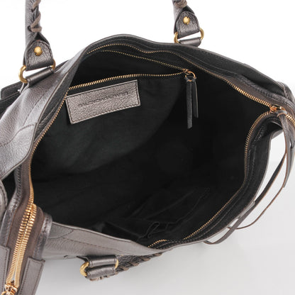 Balenciaga Pearlescent Goatskin Classic Gold Hardware City Bronze 11 of 15