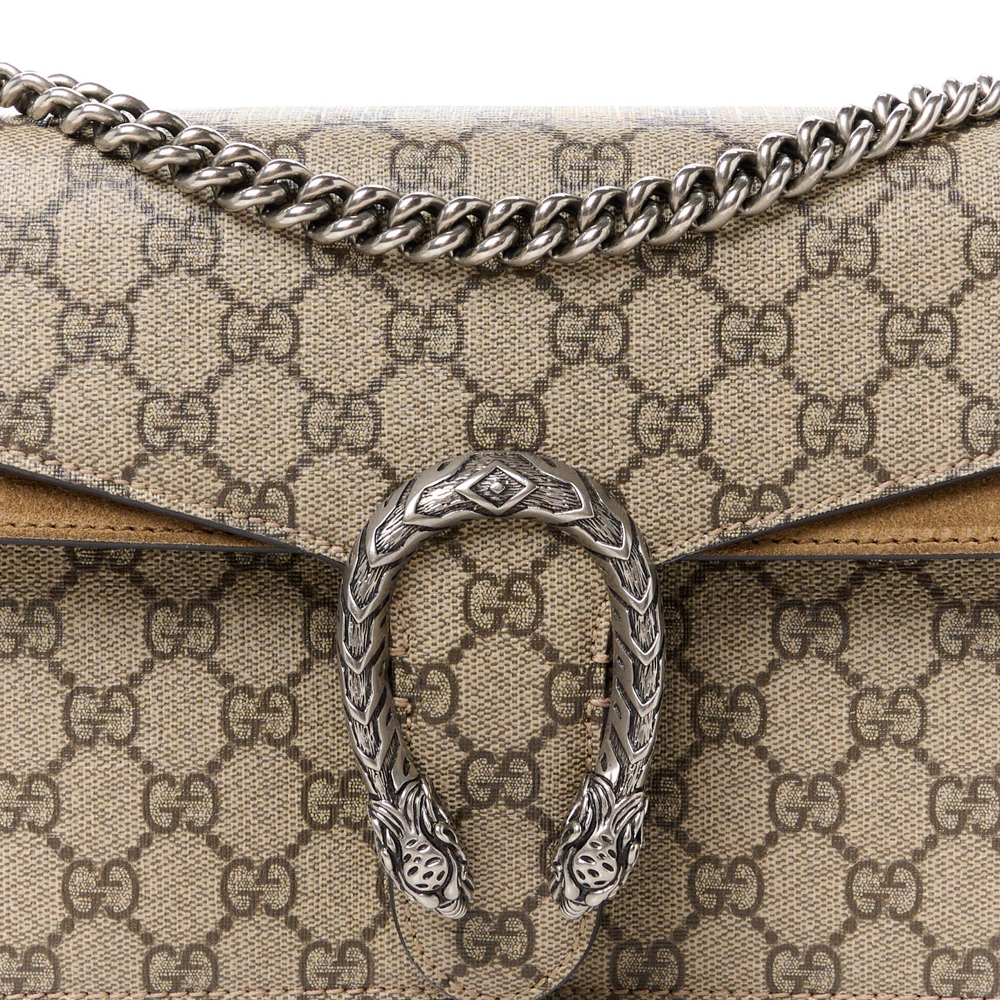 GG Supreme Monogram Small Dionysus Shoulder Bag Taupe