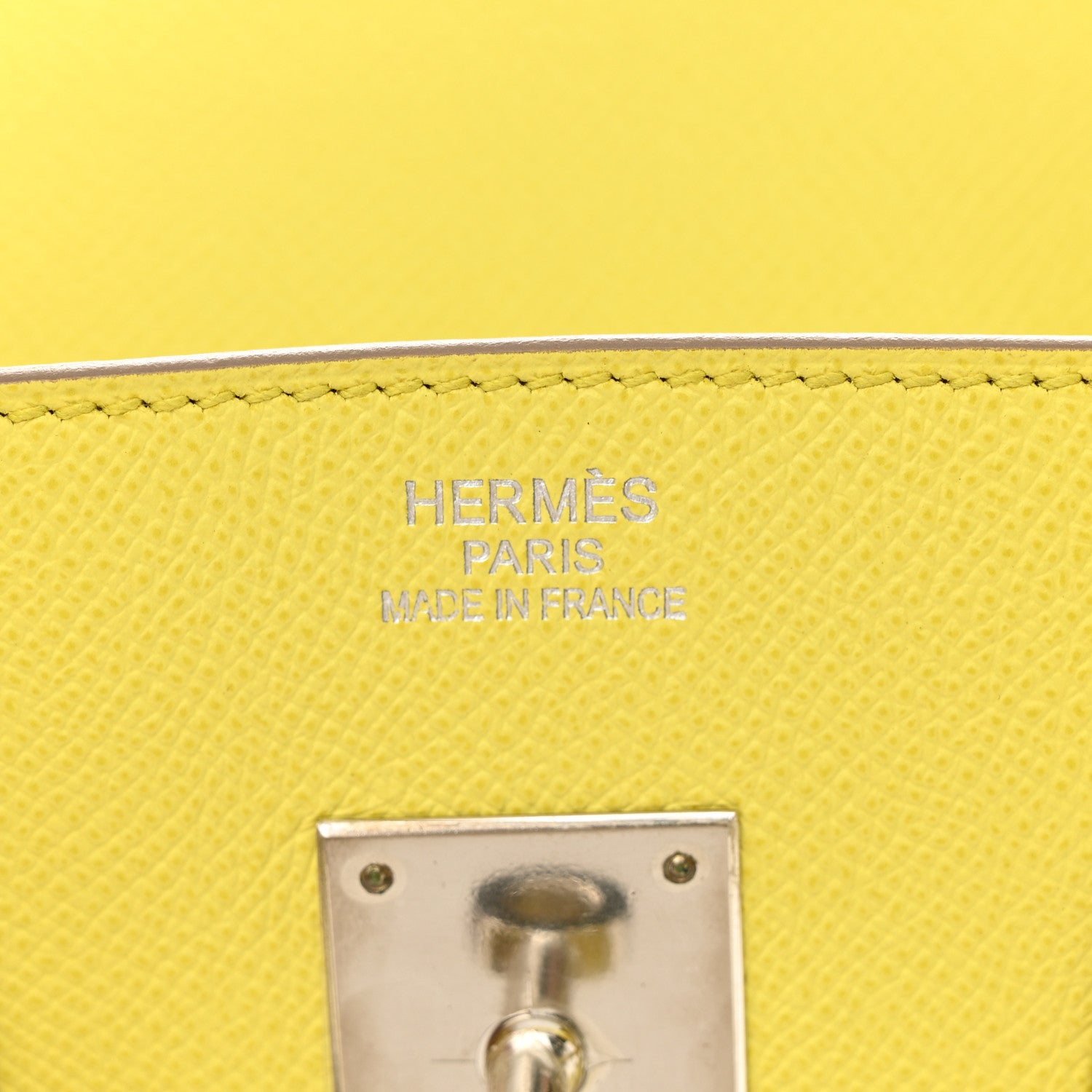 Hermes Epsom Birkin 35 Lime 7 of 12