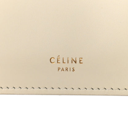 Celine Patina Box Calfskin Medium Clasp Bag White 6 of 14