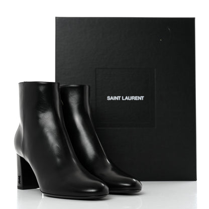 Saint Laurent Nappa Vendome Loulou Ankle Zip Boots 39.5 Black 9 of 9
