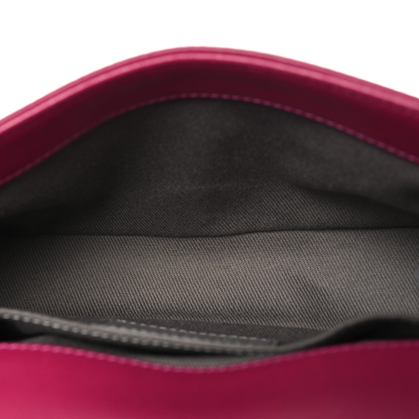 Velvet Quilted Small Boy Flap Fuchsia