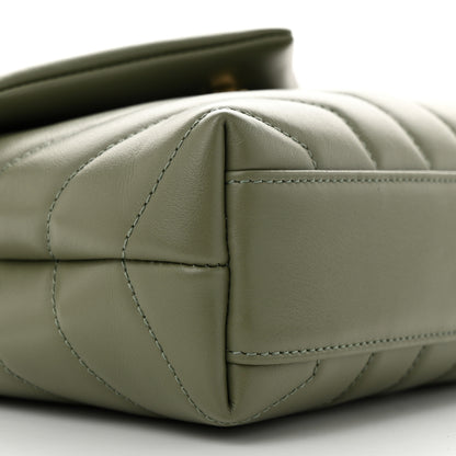 Saint Laurent Calfskin Y Quilted Monogram Toy Loulou Crossbody Bag Light Sage 10 of 11