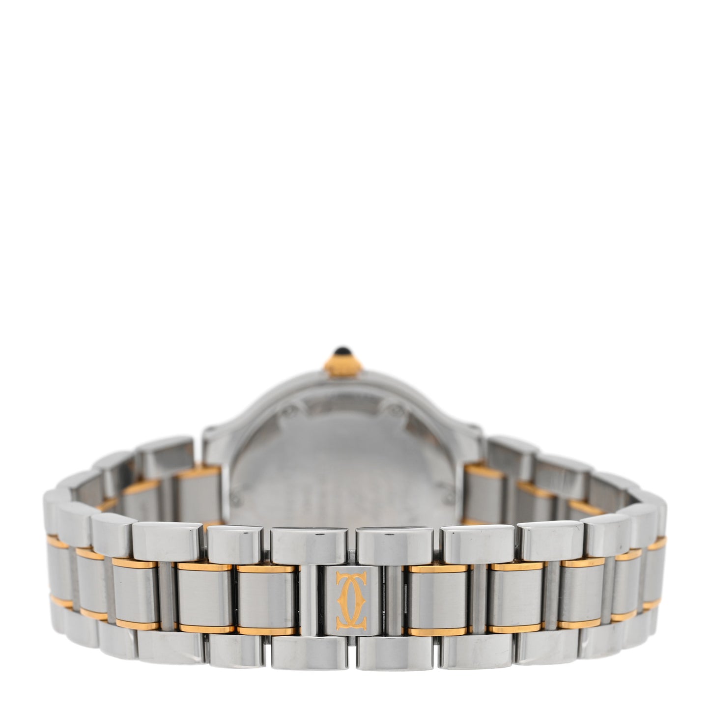 Stainless Steel 18K Yellow Gold 28mm Must de 21 Quartz Watch