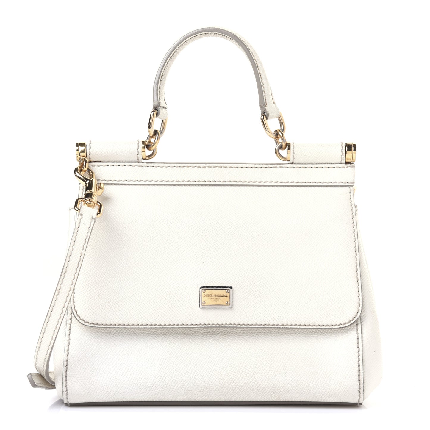 Dauphine Small Miss Sicily Satchel White