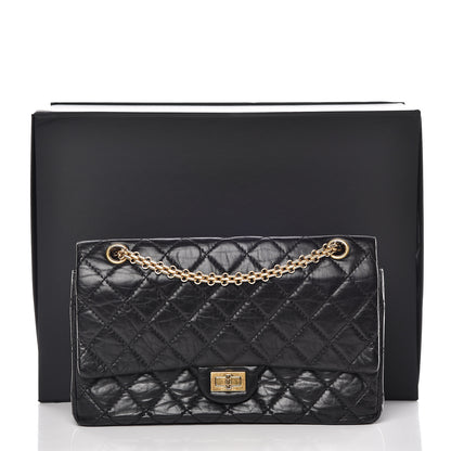 Chanel Aged Calfskin Quilted 2.55 Reissue 226 Flap Black 16 of 16