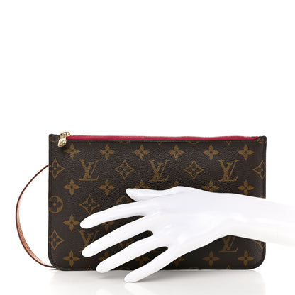 Louis Vuitton Monogram Neverfull MM GM Pochette Pivoine 2 of 10