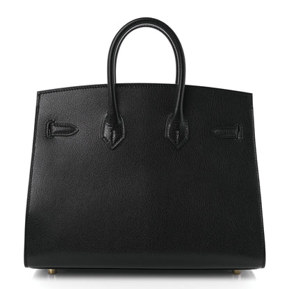 Hermes Chevre Chamkila Birkin Sellier 25 Bambou Black 3 of 31