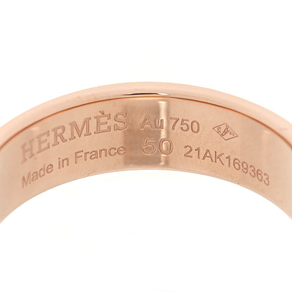 Hermes 18K Rose Gold PM Collier De Chien Ring 50 5.25 4 of 5