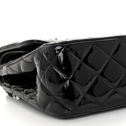 Chanel Patent Quilted Jumbo Double Flap Black 9 of 11