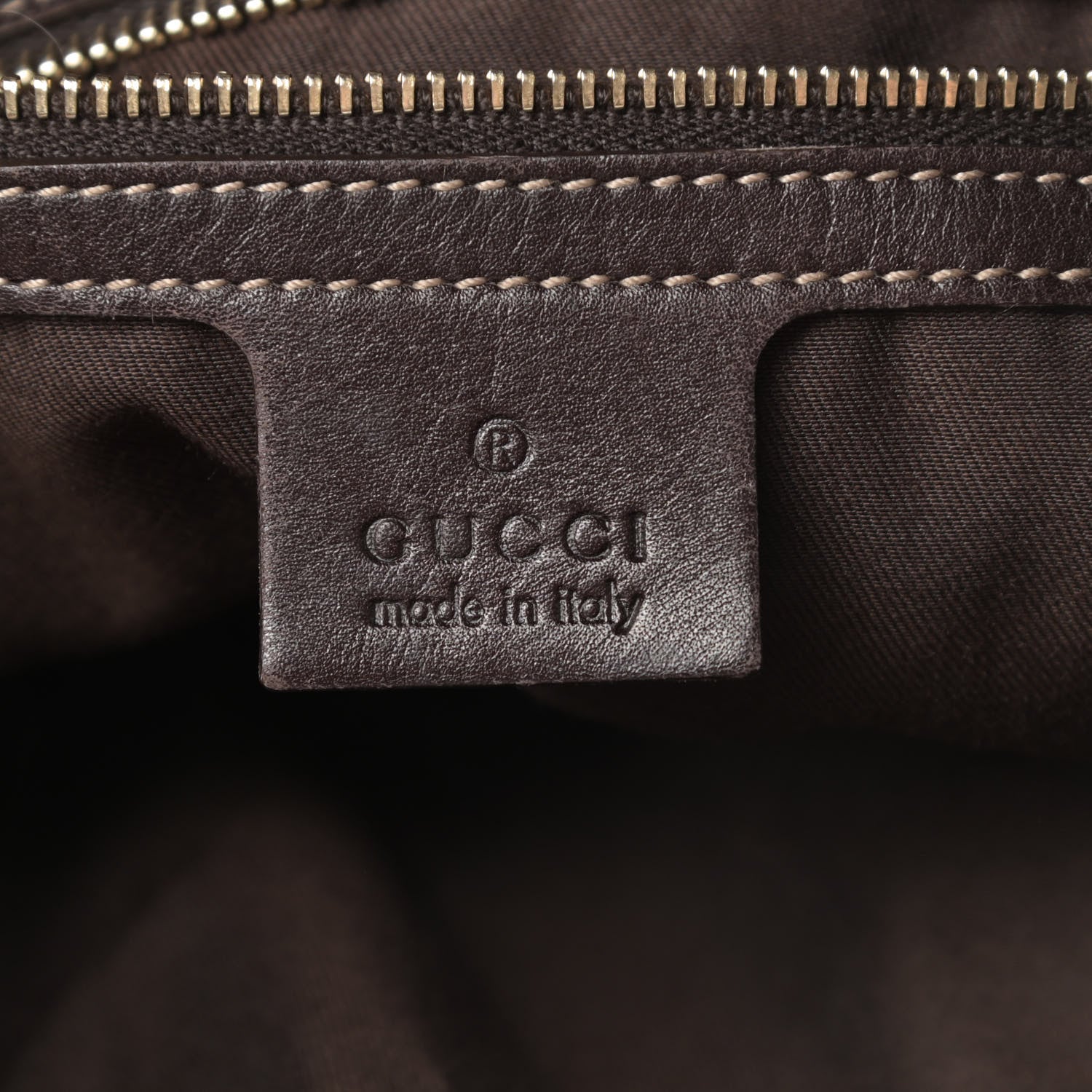 Gucci Monogram Medium Peggy Bamboo Top Handle Bag Dark Brown 6 of 12