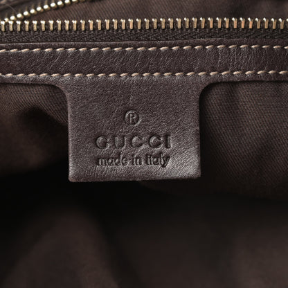 Gucci Monogram Medium Peggy Bamboo Top Handle Bag Dark Brown 6 of 12