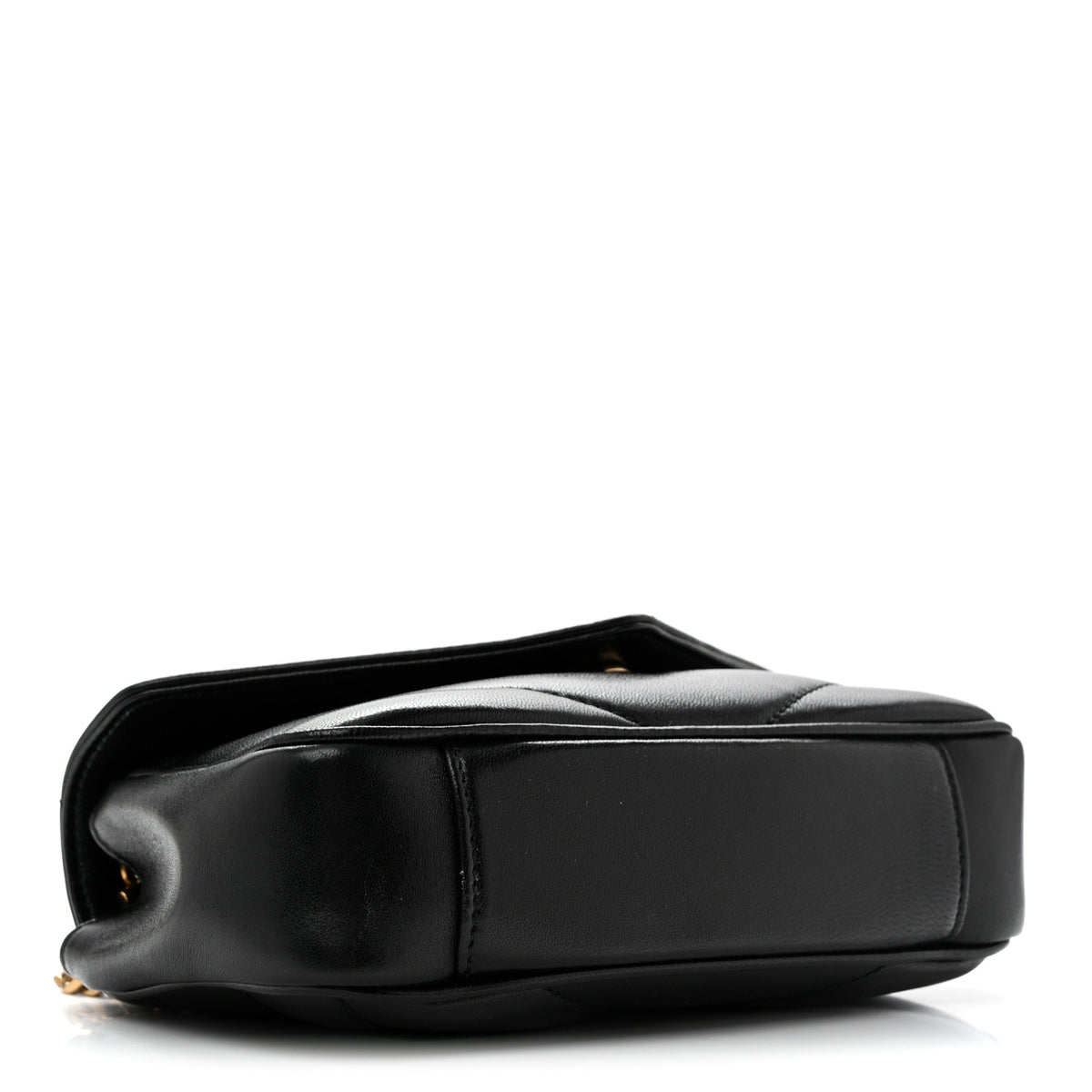 Saint Laurent Lambskin Chevron Quilted Mini Loulou Black 5 of 13