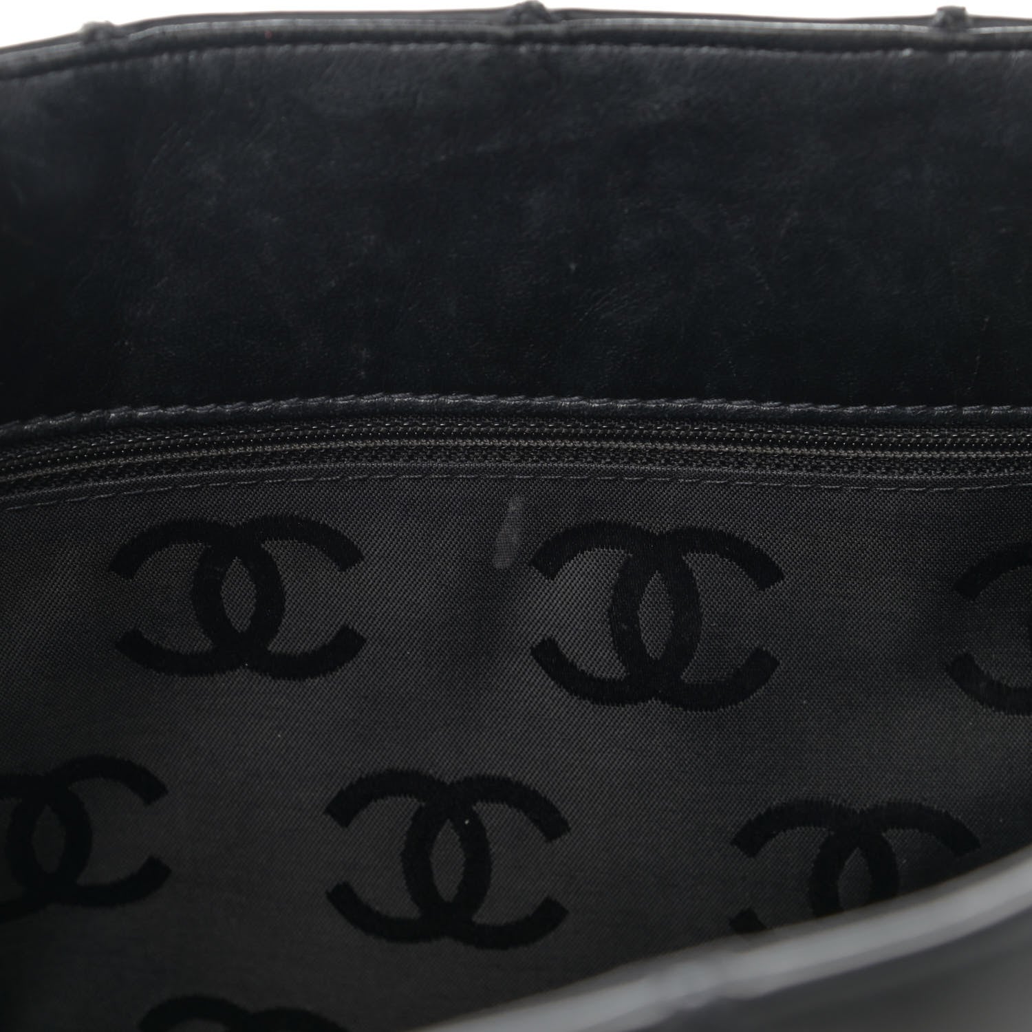 Chanel Calfskin Stitch Surpique Tote Black 15 of 22