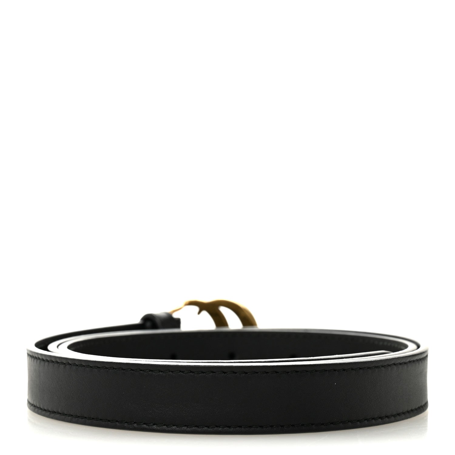 Gucci Calfskin Double G 20mm Belt 90 36 Black 2 of 7