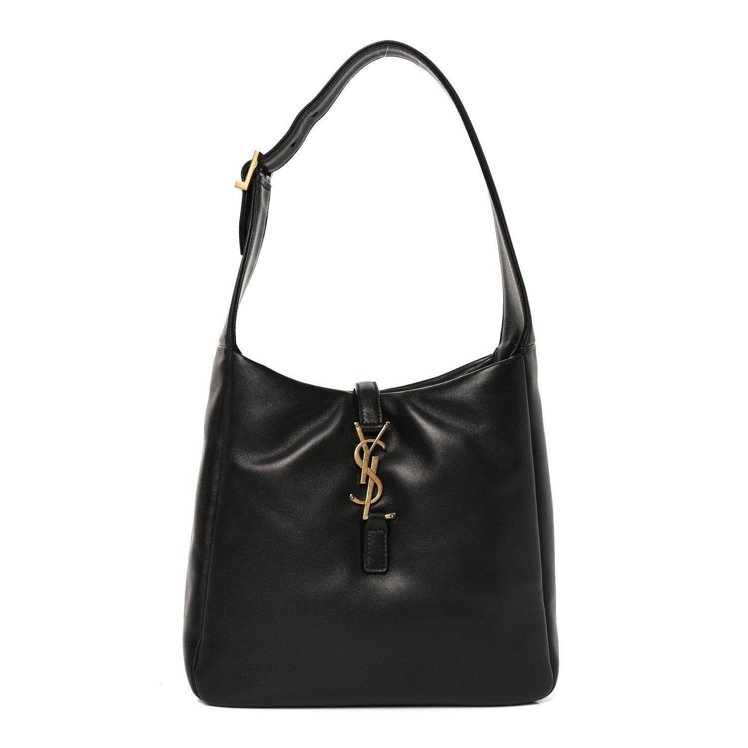 Saint Laurent Padded Lambskin Small Le 5 A 7 Supple Hobo Black 1 of 11