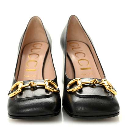 Gucci Malaga Kid Horsebit 75mm Pumps 39 Black 2 of 10