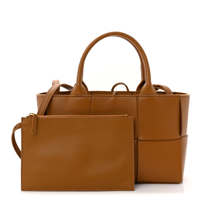 Bottega Veneta Nappa Maxi Intrecciato Mini Arco Tote Camel 3 of 10