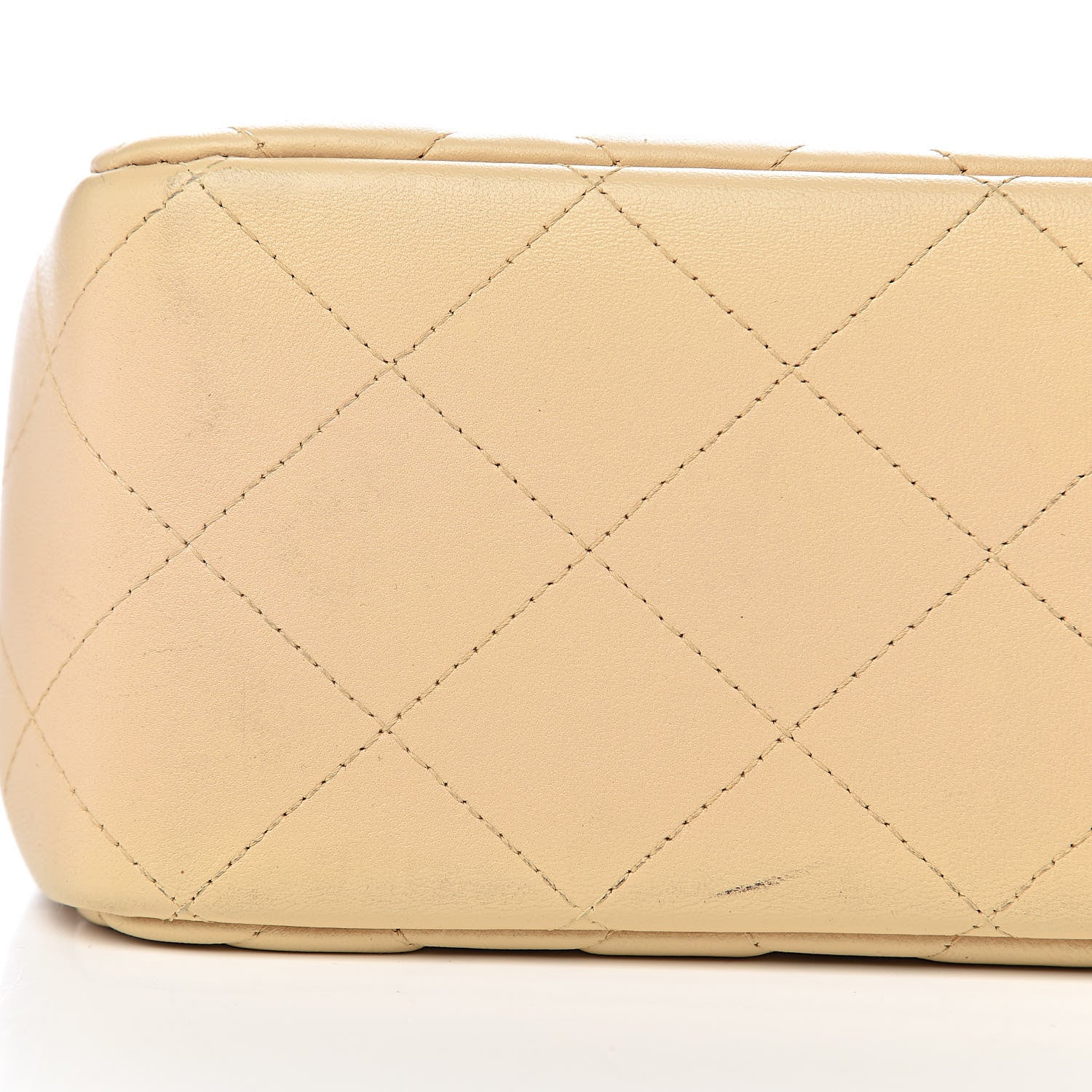 Chanel Lambskin Quilted Jumbo Double Flap Beige Clair 11 of 12