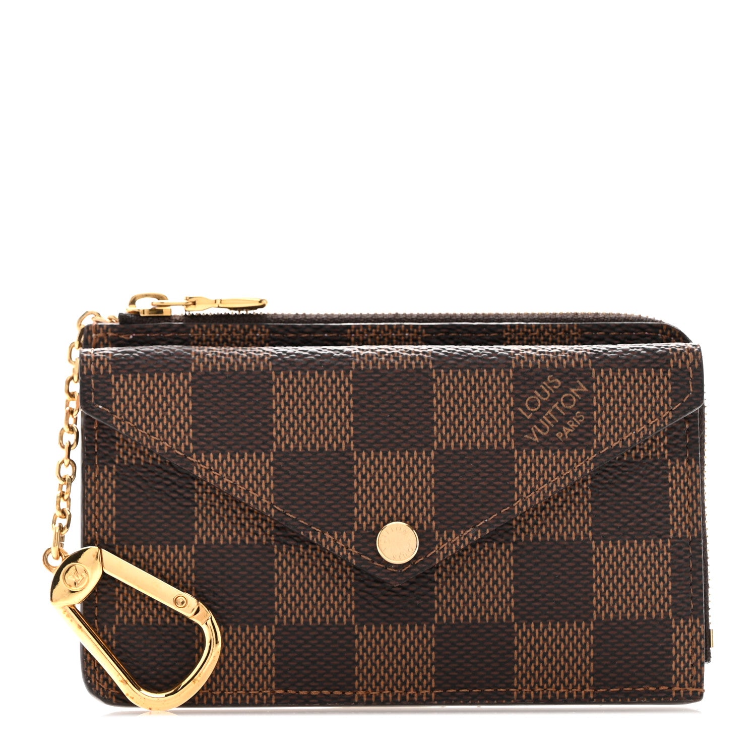 Louis Vuitton Damier Ebene Recto Verso Card Holder Rose Ballerine 1 of 7