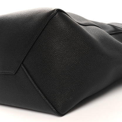 Celine Soft Grained Calfskin Small Belt Cabas Phantom Black 10 of 10