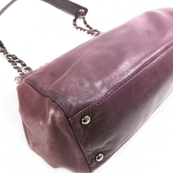 Chanel Lambskin Lax E/W Flap Purple 5 of 12