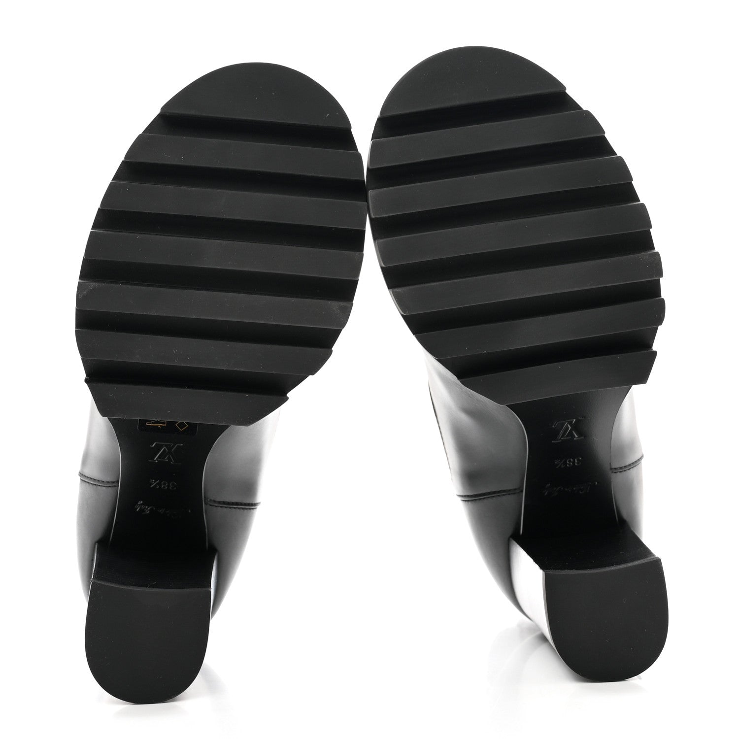 Louis Vuitton Calfskin Monogram Star Trail Ankle Boots 38.5 Black 6 of 9