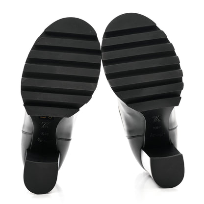 Louis Vuitton Calfskin Monogram Star Trail Ankle Boots 38.5 Black 6 of 9