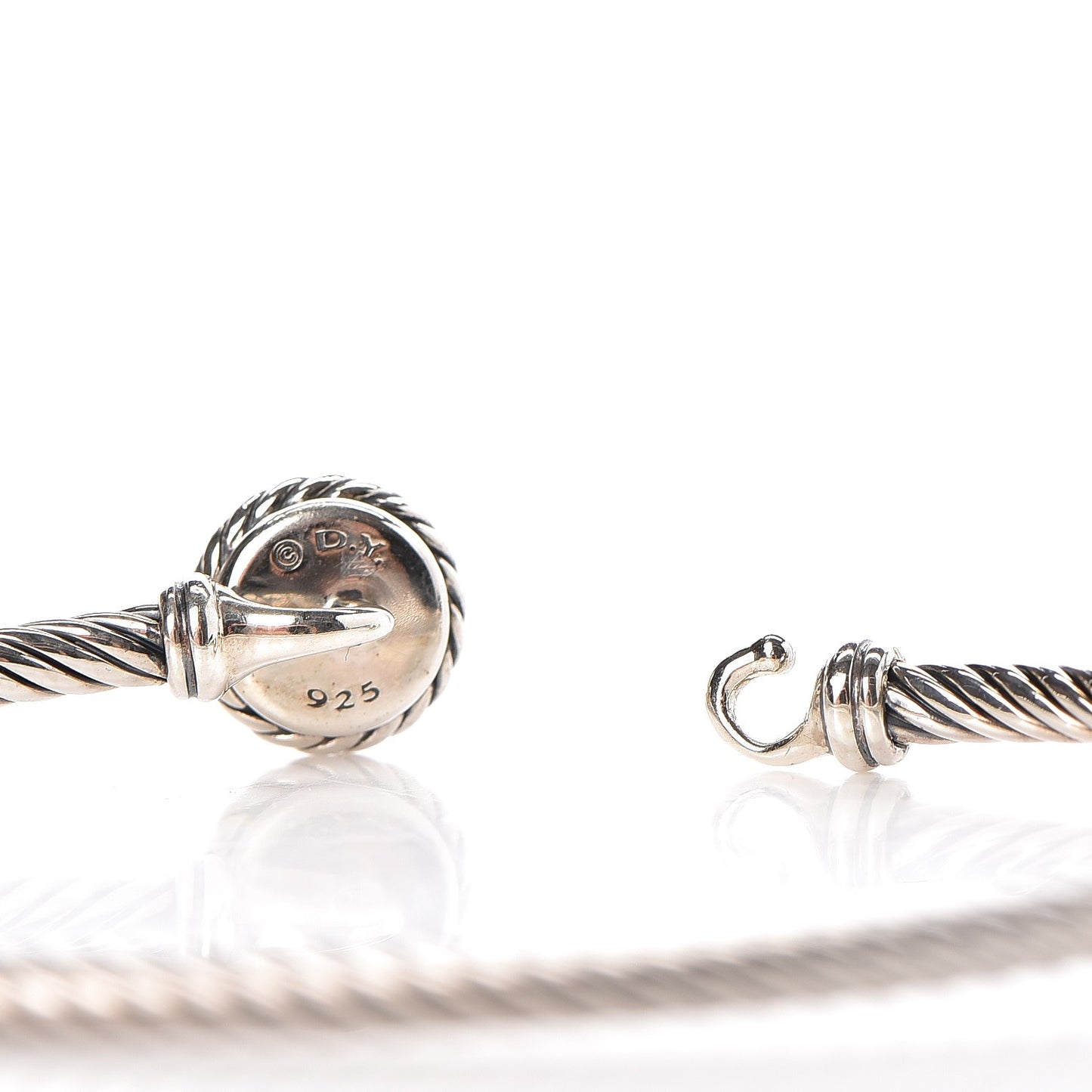 Sterling Silver Citrine Chatelaine Bracelet Bangle