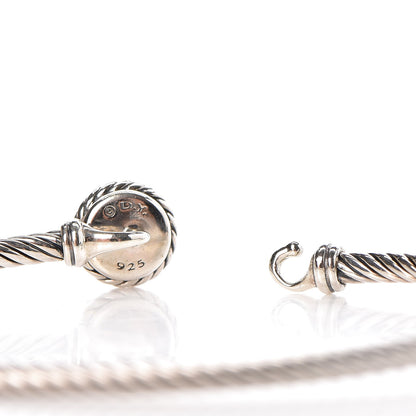 David Yurman Sterling Silver Citrine Chatelaine Bracelet Bangle 3 of 4