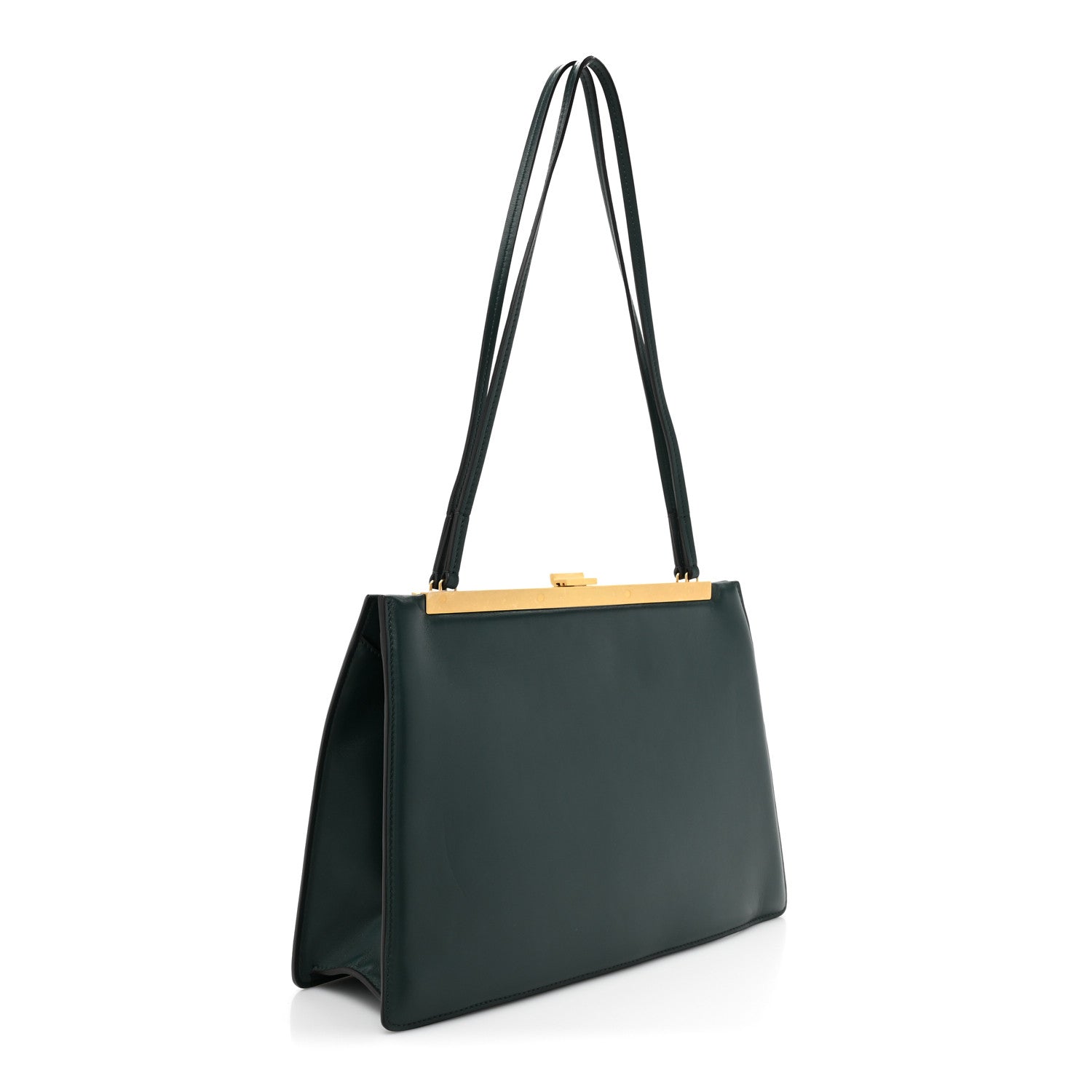 Celine Smooth Calfskin Medium Clasp Shoulder Bag Amazone 3 of 13