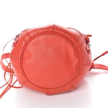 Balenciaga Matte Goatskin Rubber Covered Classic Hardware Mini Pompon Rouge Coquelicot Rouge Braise 10 of 10