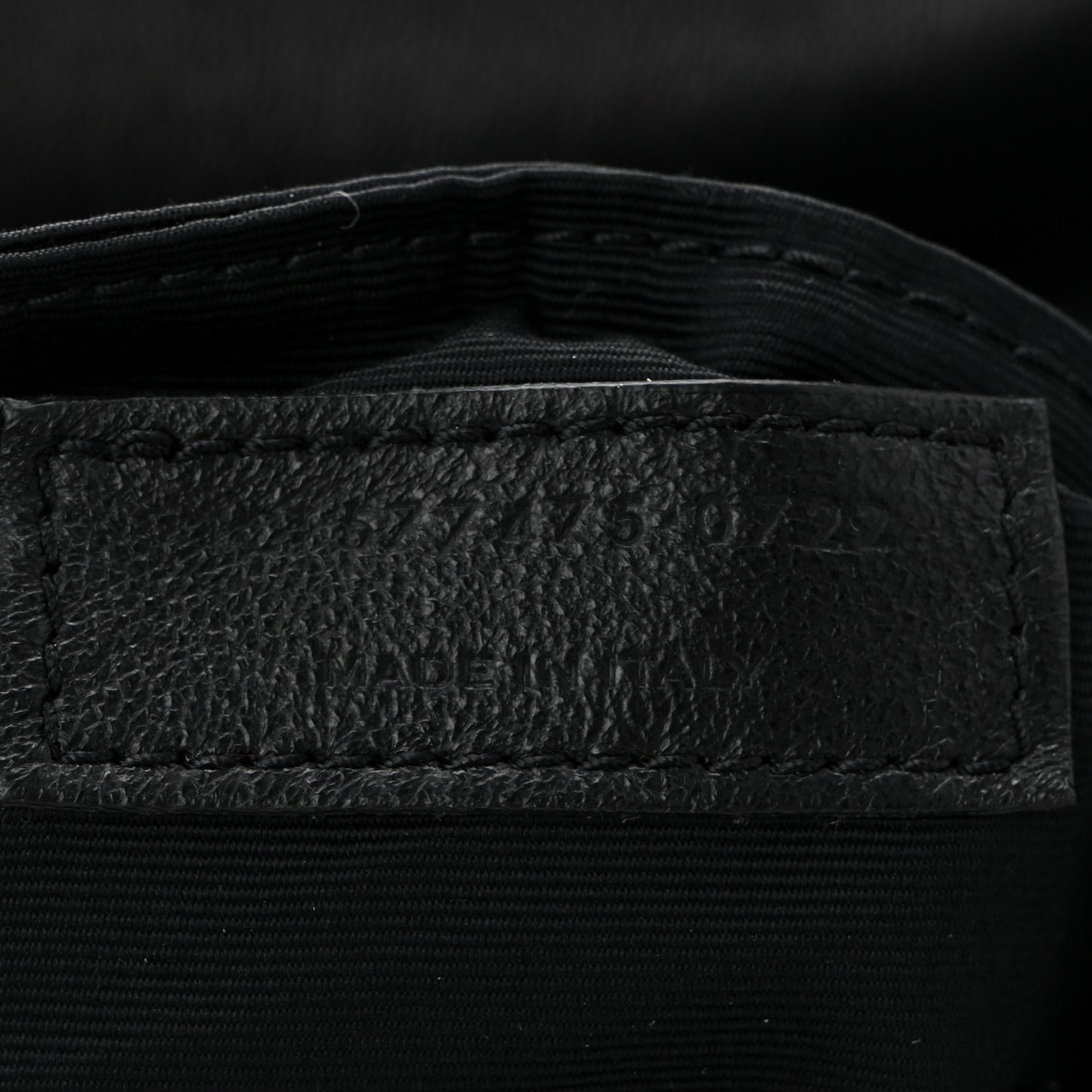 Lambskin Quilted Medium Loulou Puffer Monogram Chain Satchel Black