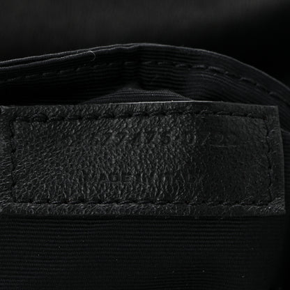 Saint Laurent Lambskin Quilted Medium Loulou Puffer Monogram Chain Satchel Black 7 of 10
