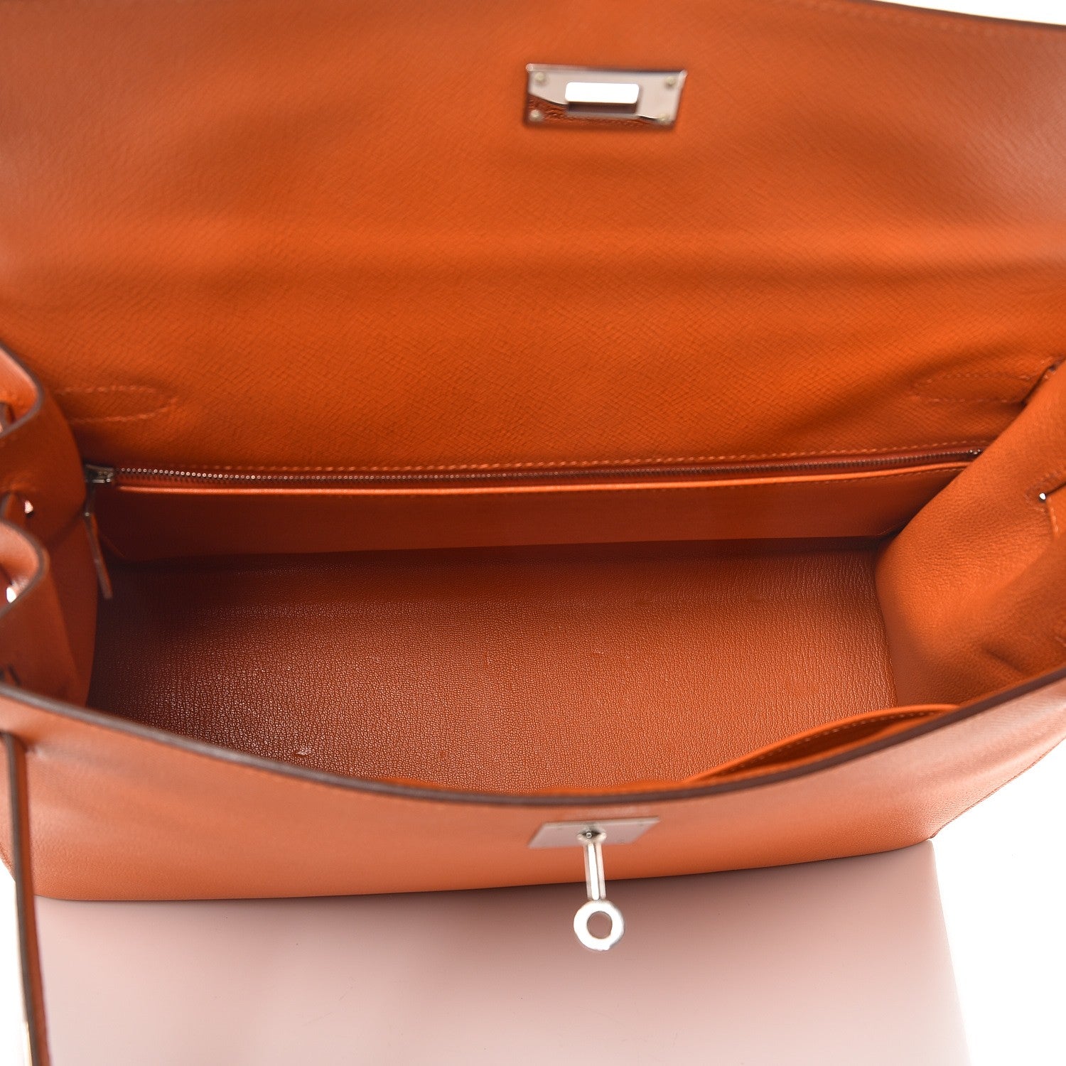 Hermes Epsom Kelly Sellier 35 Orange 8 of 34