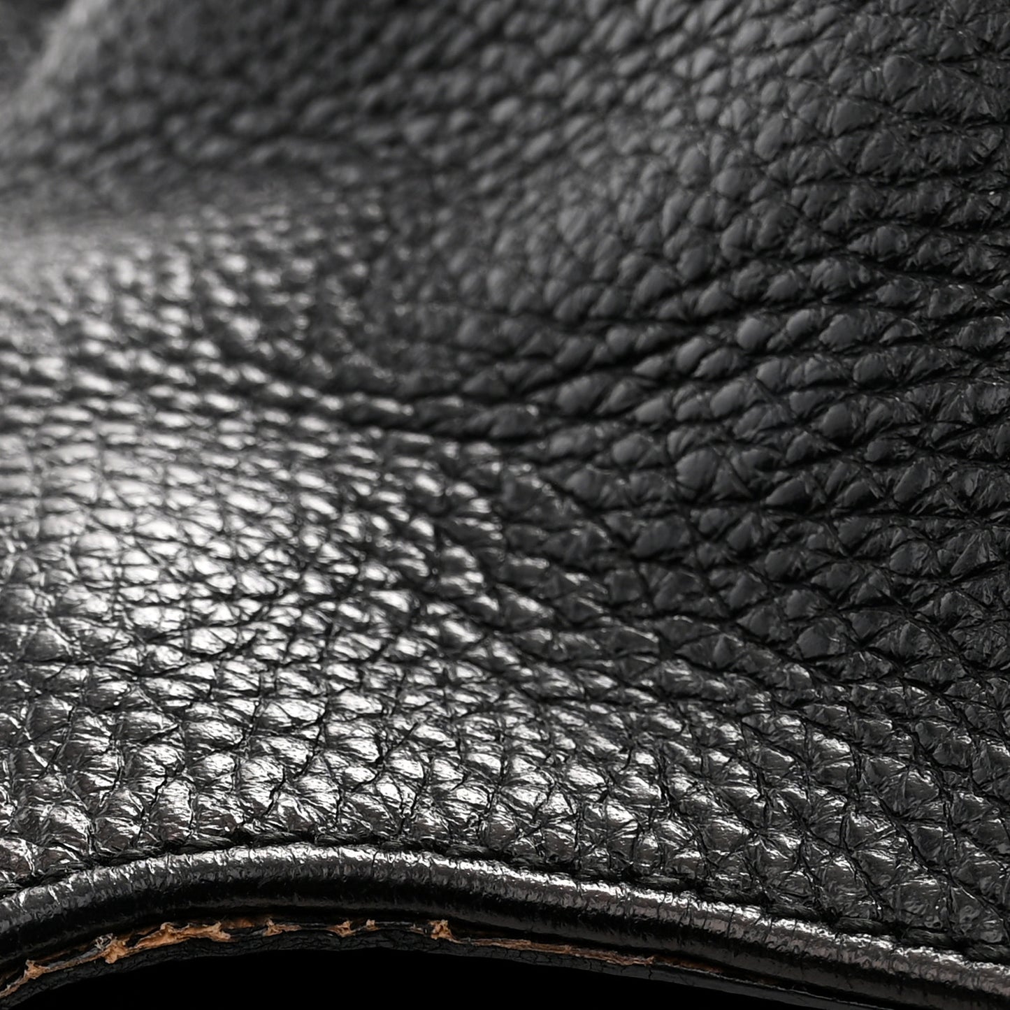 Calfskin Fanisa Gancini Large Hobo Black