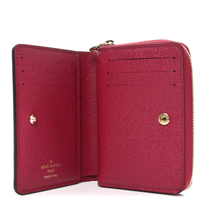 Louis Vuitton Monogram Lou Zippy Compact Wallet Red 5 of 6
