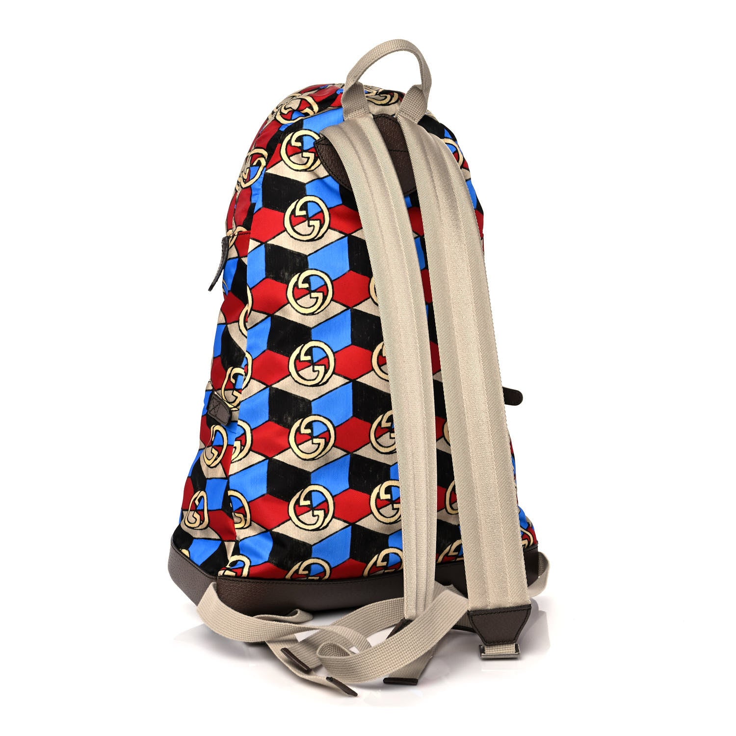 Gucci X THE NORTH FACE Econyl Nylon Geometric Interlocking G Print Medium Backpack Multicolor 2 of 16